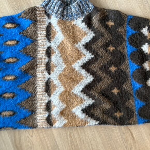 Free People Timber Trail Wool Alpaca Cape Poncho  XS - Picture 6 of 10